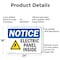 Signmission Electric Panel Inside OSHA Notice Sign, Aluminum, 24in W x 18in L, 2PK OS-2PACK-NS-A-1824-L-11634 - alternate 6